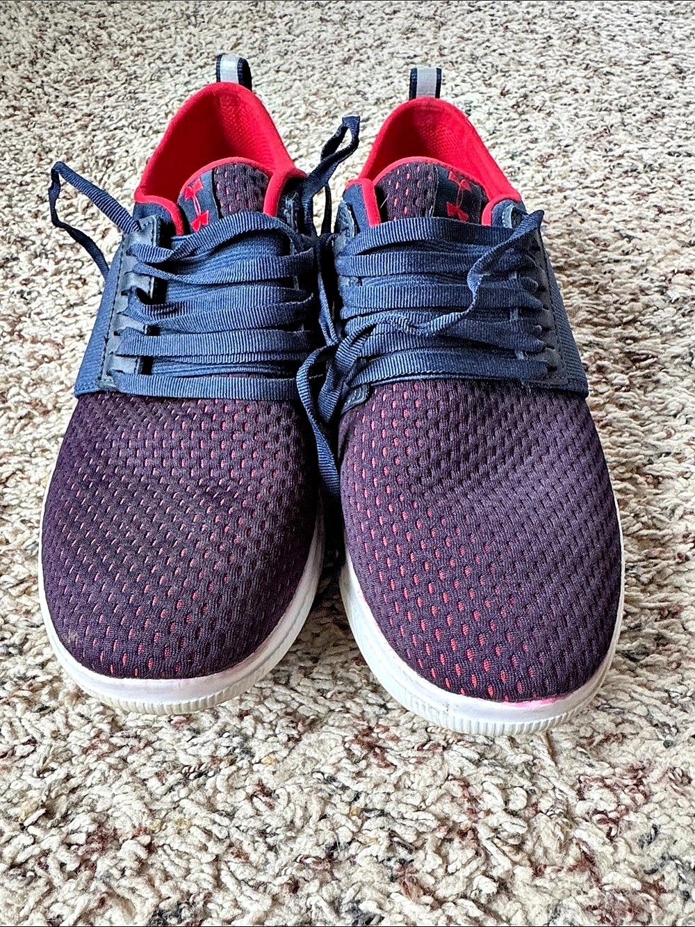 Under Armour Charged Pursuit 2 Athletic Shoes Blue & Red US 5.5